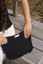 Black Linen Nécessaire