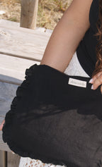 Black Linen Nécessaire